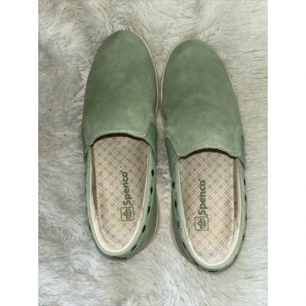 NWOB Spenco Suede Slip On Flat Shoes Size 7.5B - Picture 3 of 10